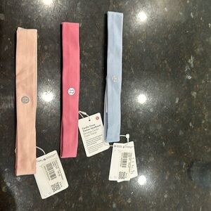Three Lulu lemon Cardio Cross Trainer Headband